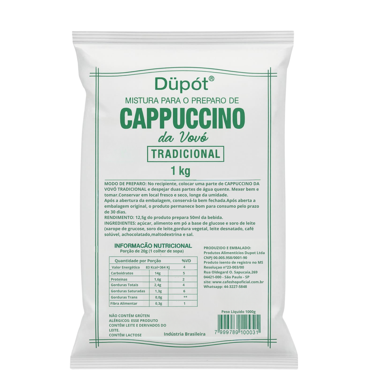 Cappuccino da Vovó Düpot Tradicional - Kg