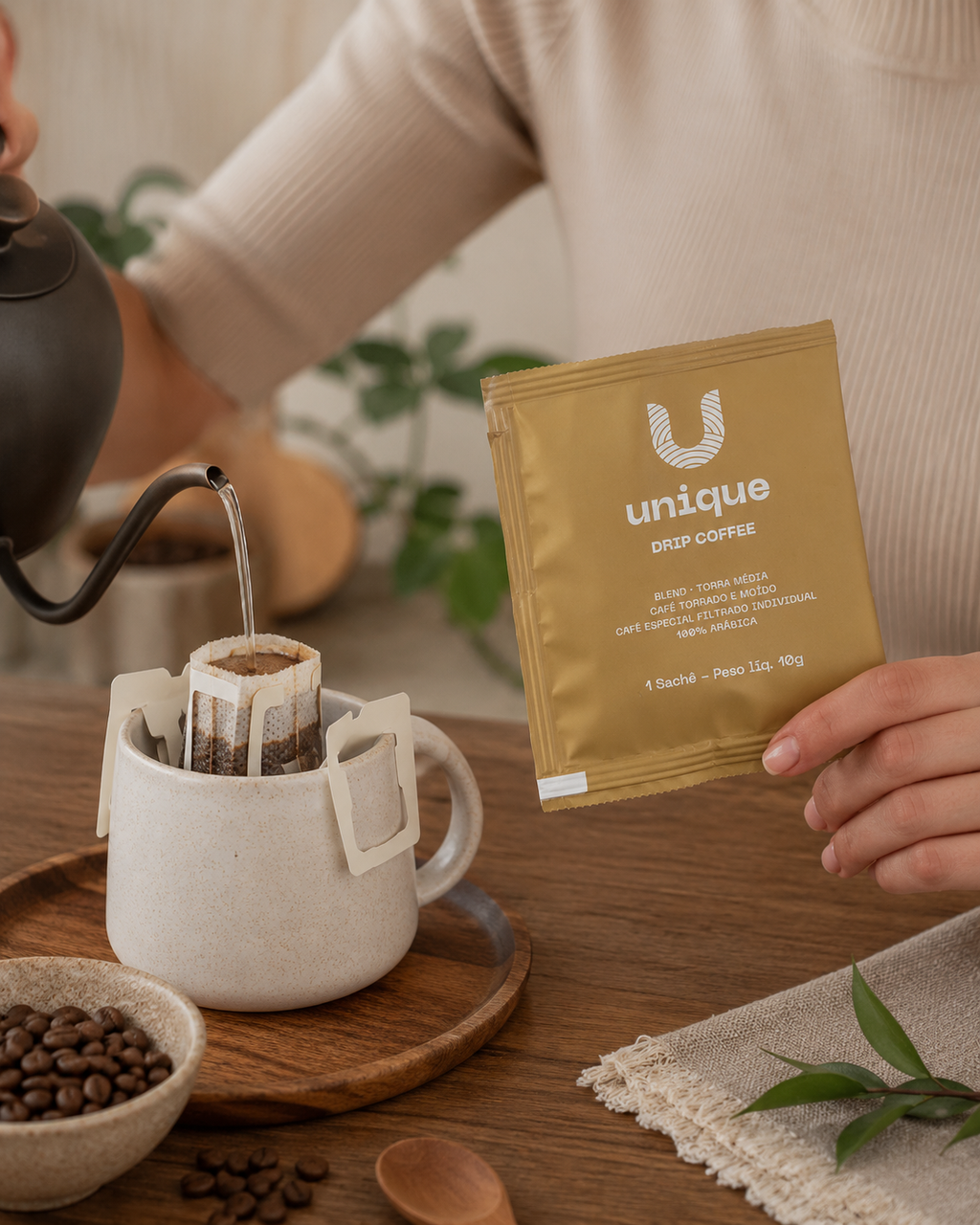 Drip coffee Unique 10g - unid.