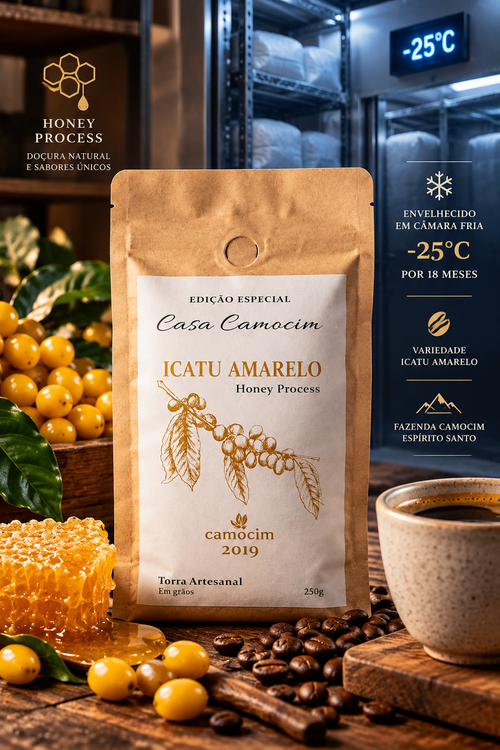 Café Camocim Icatu Amarelo em Grãos 250g – Café Especial | Edição Especial