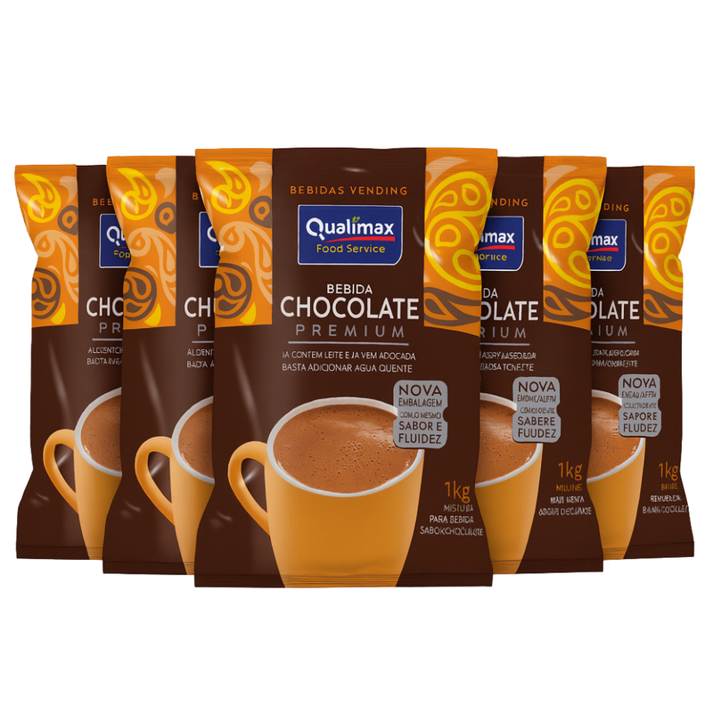 Kit 5 Chocolate c/ Leite Qualimax - 5x1Kg