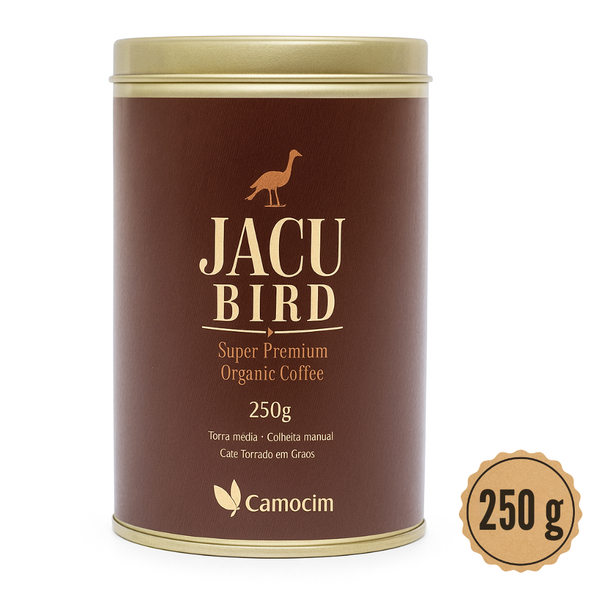 Café orgânico em grãos Jacu Bird lata - 250 g