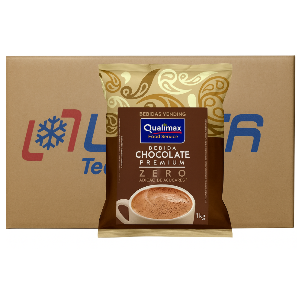 Kit 10 Chocolate c/ Leite Qualimax 0% Açúcar - Cx 10x1kg