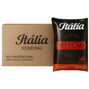 Kit 6 Café Solúvel Liofilizado Itália Seleção - Cx 6x510g
