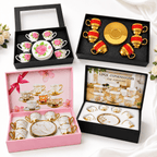 Conjunto Porcelana 6 Xícaras Variadas