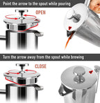 CAFETEIRA PRENSA FRANCESA MODUS AÇO INOX DUPLO - 700ML