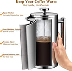 CAFETEIRA PRENSA FRANCESA MODUS AÇO INOX DUPLO - 700ML