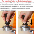TAMPER INOX COM MOLA 58MM