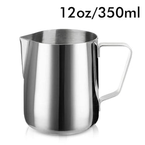 Stainless Steel Milk Frothing Pitcher Steaming Milk Coffee Jug Cappuccino Latte Art Espresso Barista Steam Cup 150/350/600Ml