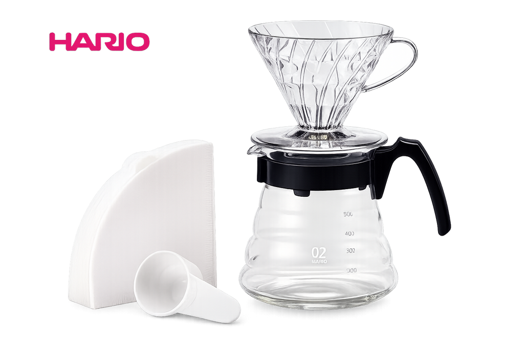 Conjunto Kit V60 Hario c/ 40 Filtros - Unid