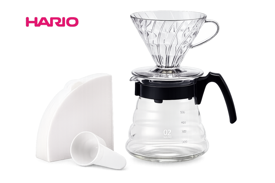 Conjunto Kit V60 Hario c/ 40 Filtros - Unid