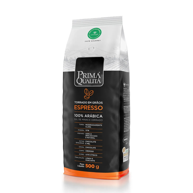 CAFÉ EM GRÃOS PRIMA QUALITÁ GOURMET - 500 G