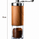 Moinho de Café Manual  Madeira E Inox Ajuste Moagem Ceramica Inox