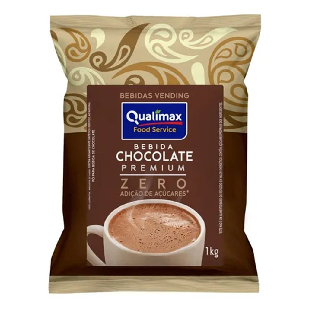 Kit 3 chocolate Qualimax c/ leite 0% açúcar - 3x1Kg