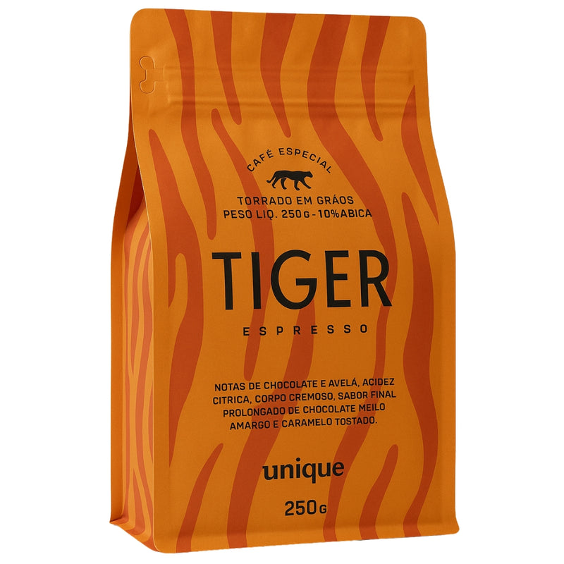 CAFE  EM GRÃOS UNIQUE TIGER ESPRESSO -  250g