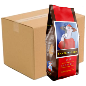 Kit 10 Café em Grãos Santa Lucia - Cx 10x1Kg