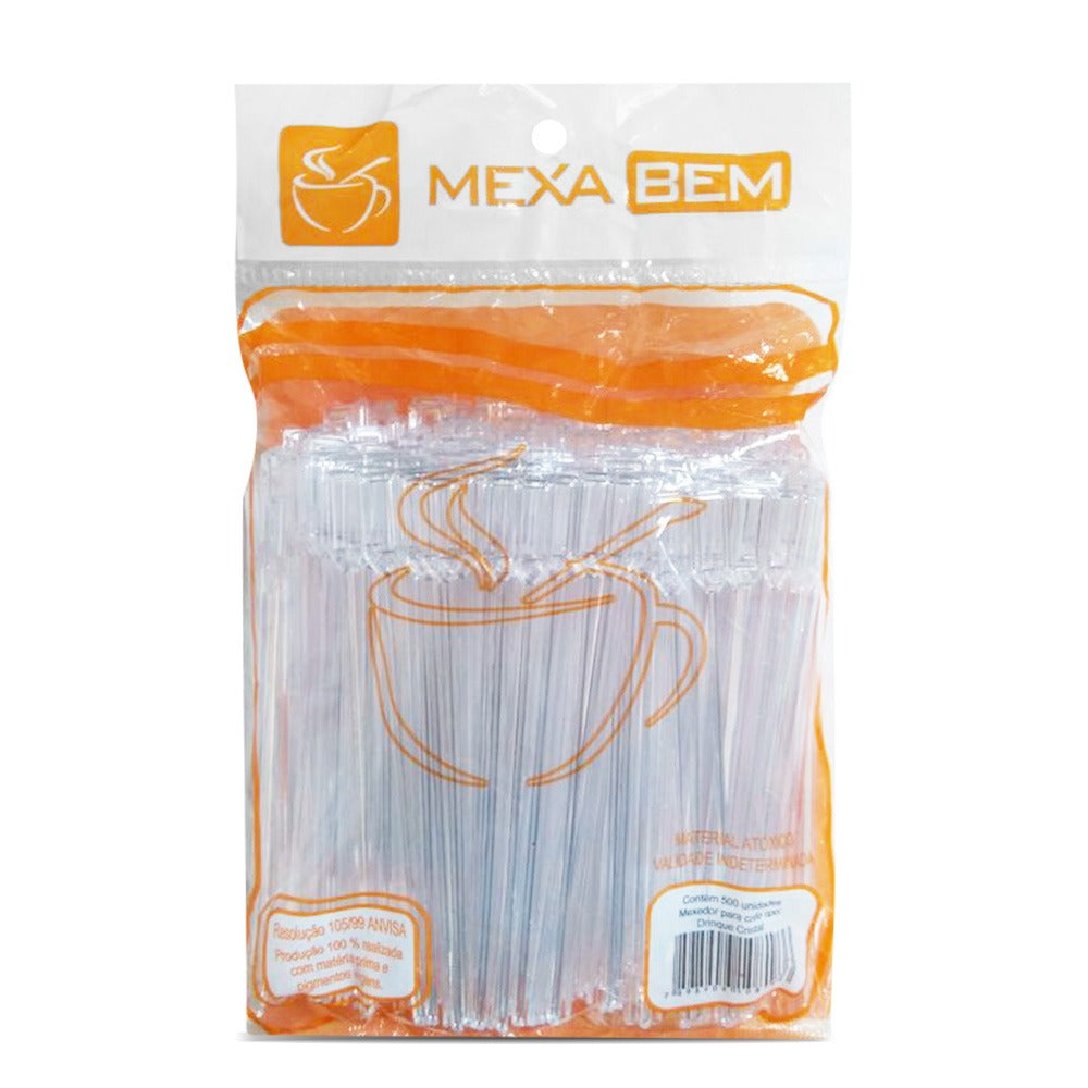 Mexedor para Café Tipo Remo 9,5cm Cristal - 500unid.