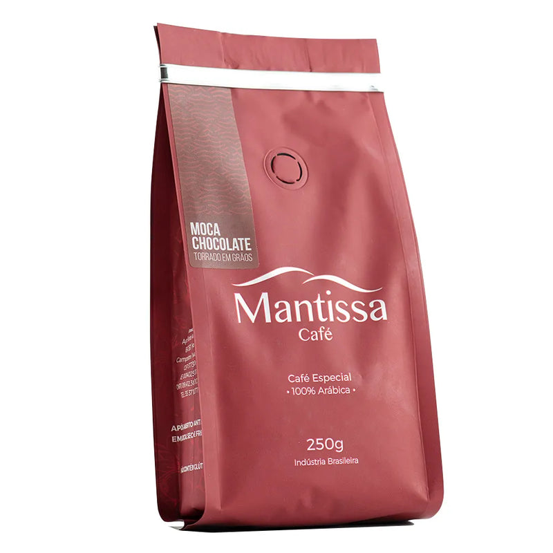 CAFE EM GRÃOS MANTISSA MOCA CHOCOLATE - 250G - Cafeshop