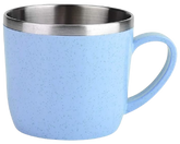CANECA TÉRMICA AZUL INOX + PALHA TRIGO 220ML