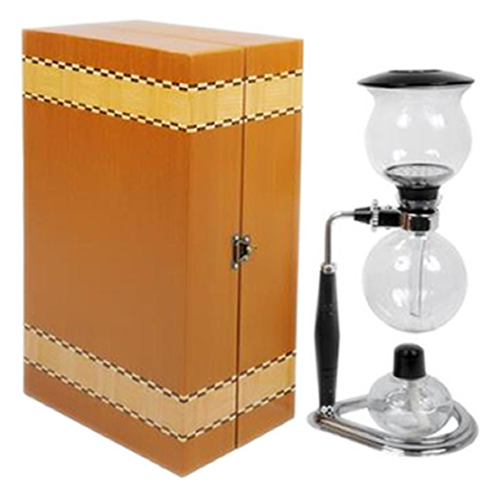 CAFETEIRA GLOBINHO C/ ESTOJO MADEIRA TRABALHADO - UNID.