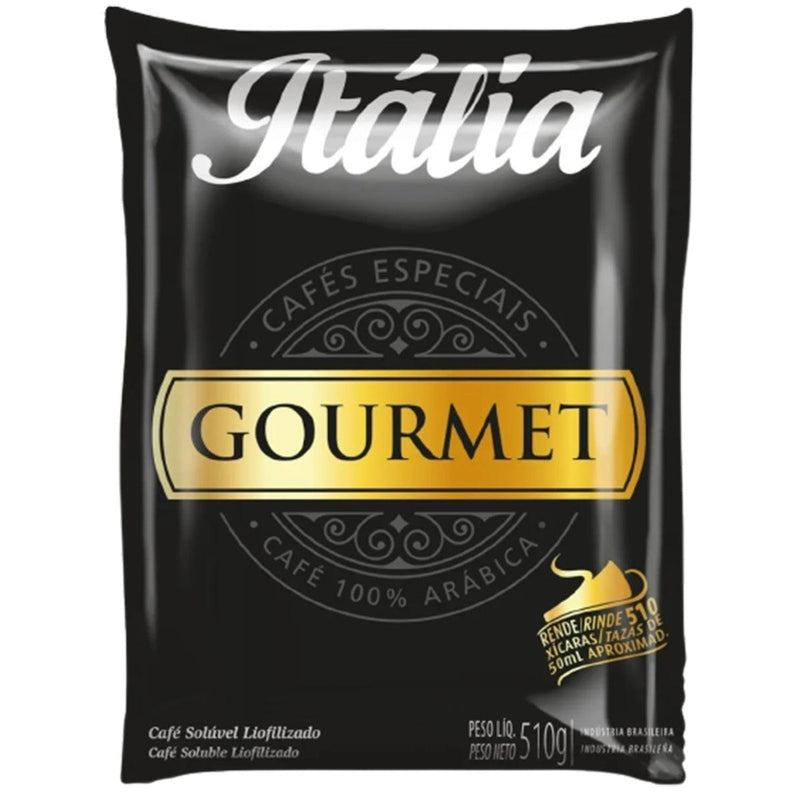 KIT CAFÉ SOLÚVEL LIOFILIZADO ITÁLIA GOURMET 510G CX (6 UNID.) - Cafeshop