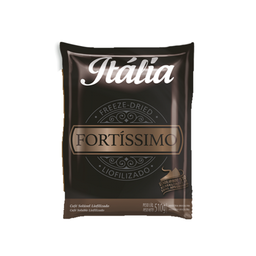 KIT CAFÉ SOLÚVEL LIOFILIZADO ITÁLIA FORTÍSSIMO 510G CX (6 UNID.)