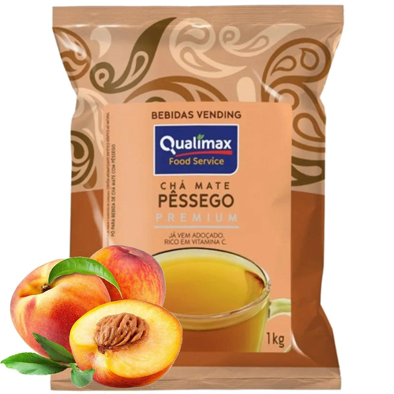 CHÁ MATE SABOR PÊSSEGO QUALIMAX-KG - Cafeshop