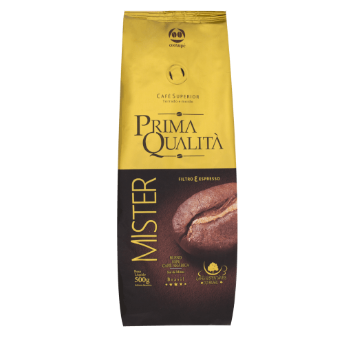 CAFÉ MOÍDO PRIMA QUALITÁ MISTER - 500 GR - Cafeshop