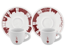 CJ 02 XÍCARAS C/PIRES PORCELANA ESPRESSO BIALETTI 80ML - Cafeshop