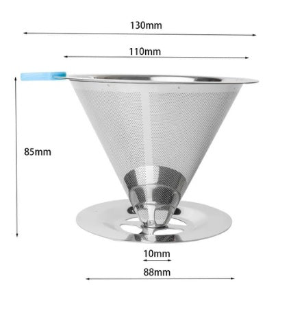FILTRO DE CAFÉ INOX PERMANENTE TAMANHO MÉDIO