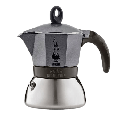 CAFETEIRA BIALETTI MOKA INDUCÃO 3 XÍC CINZA - Cafeshop