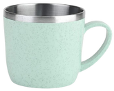 CANECA TÉRMICA VERDE INOX + PALHA TRIGO 220ML